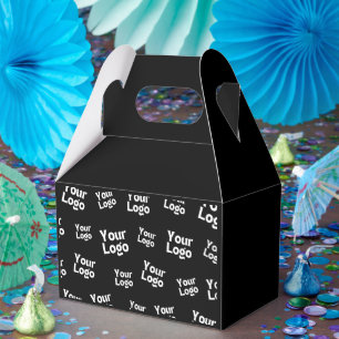 Your Design or Business Logo Random Placement Favour Box