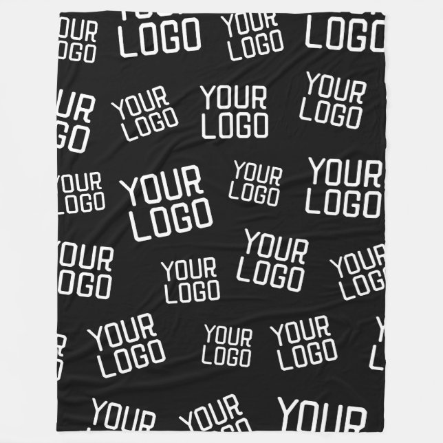 Your Design or Business Logo | Random Placement Fleece Blanket (Front)