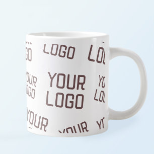 Your Design or Business Logo Random Placement Large Coffee Mug