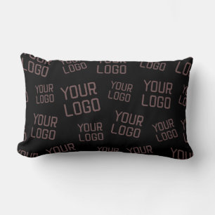Your Design or Business Logo   Random Placement Lumbar Cushion