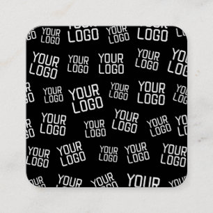Your Design or Business Logo Random Placement Square Business Card