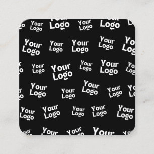 Your Design or Business Logo Random Placement Square Business Card