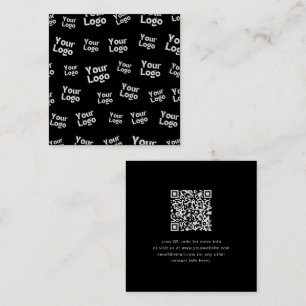 Your Design or Business Logo Random Placement Square Business Card