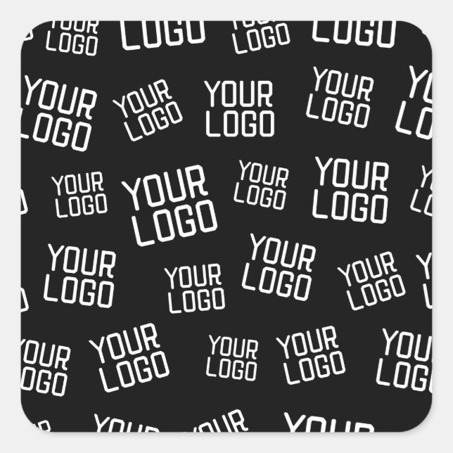 Your Design or Business Logo | Random Placement Square Sticker (Front)