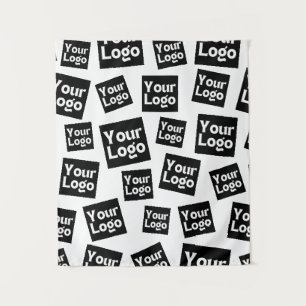 Your Design or Business Logo   Random Placement Tapestry