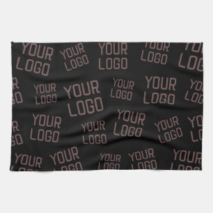 Your Design or Business Logo   Random Placement Tea Towel