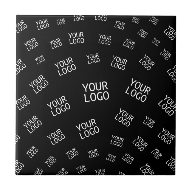 Your Design, Photo or Business Logo Randomly Tiled Ceramic Tile (Front)