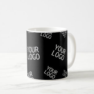 Your Design, Photo or Business Logo Randomly Tiled Coffee Mug