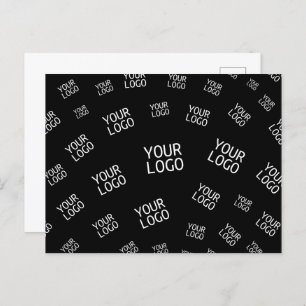 Your Design, Photo or Business Logo Randomly Tiled Postcard