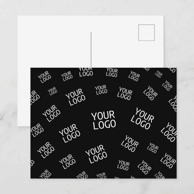 Your Design, Photo or Business Logo Randomly Tiled Postcard (Front/Back)