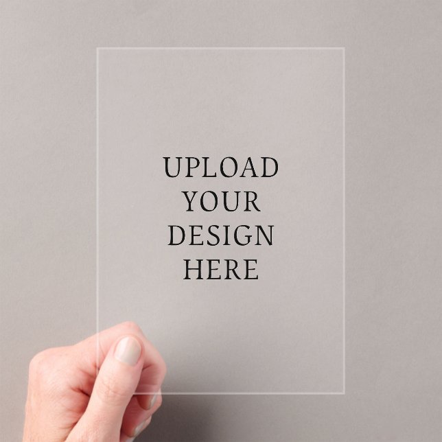 Your Design Upload 5x7 Acrylic Invitations (Insitu (Handheld))