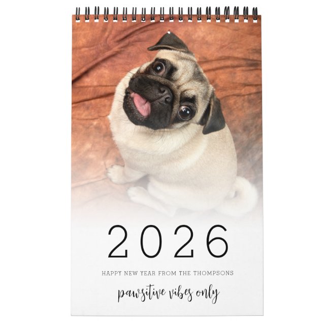 Your Dog 14 Photos Quote 2026 Calendar (Cover)