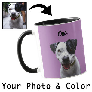 Your Dog Photo Custom Colour Cute Gift Mum Dad Mug