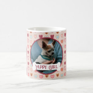 Your Dog Photo Valentine Heart Mug