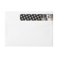 Your Dog Photo with Paw Print Background Custom