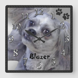 Your Doggy PHOTO and NAME Personalised Clock
