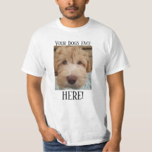 Your Dogs Face Here white T-shirt