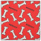 Your Dog's Name Red and White Bone Pattern