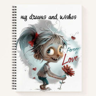 Your Dreams with 'My Wishes' Spiral Notebook