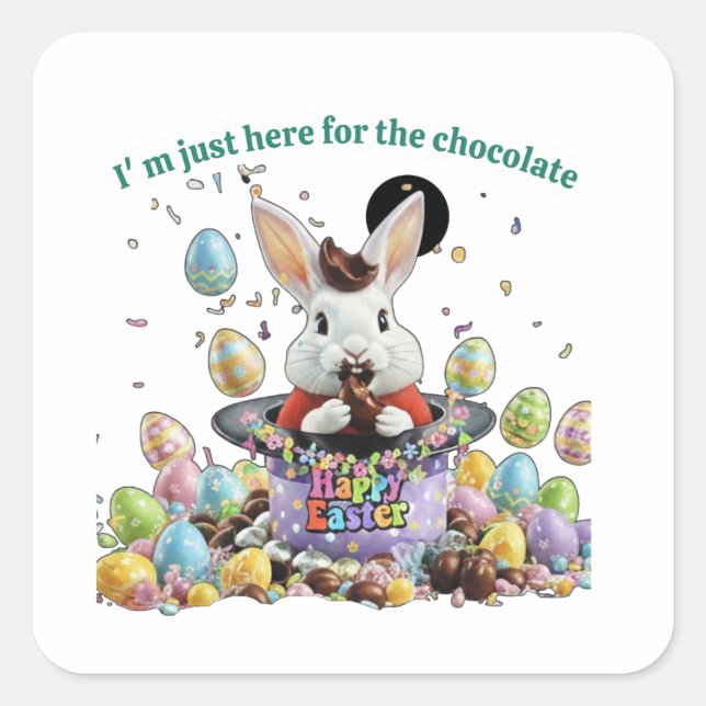 Your Easter Basket need this  Square Sticker (Front)