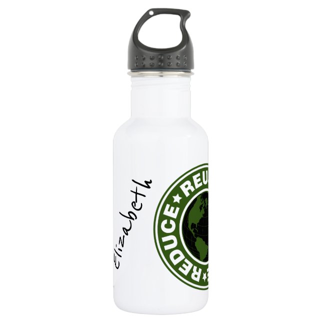 YOUR exact beverage specs 'Reuse Recycle' 532 Ml Water Bottle (Front)