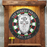 Your Face Here Dartboard<br><div class="desc">A dartboard is a popular recreational and competitive game that provides hours of fun for players of all ages and skill levels. Typically made from sisal fibres, cork, or electronic components, dartboards are designed to withstand the impact of darts while offering precise scoring zones. Standard dartboards feature a circular design...</div>