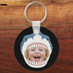 Your Face In Sharks Mouth Funny  Key Ring