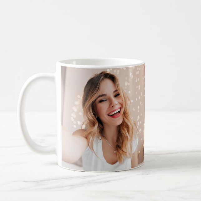 Your face on a birthday  coffee mug (Left)