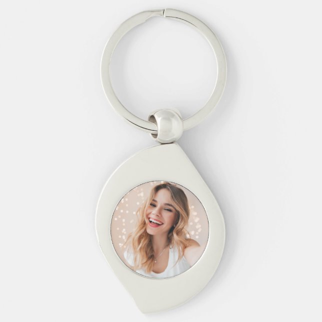 Your face on a birthday key ring (Front)