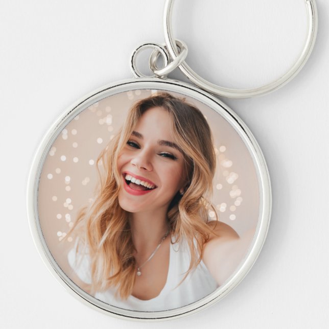 Your face on a birthday key ring (Front)