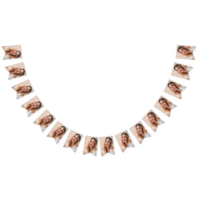 Your face on a personalized graduation bunting  (All)