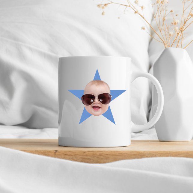 Your Face Star Funny Gift For Him Christmas Gift   Coffee Mug (Creator Uploaded)