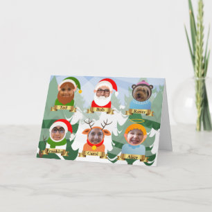 Your Family As Christmas People Photo Holiday Card