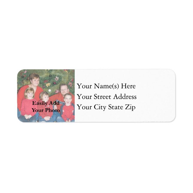 Your Family Christmas Return Address Label (Front)