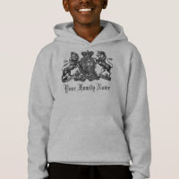 Your Family Name Customisable Crest Kids Hoodie