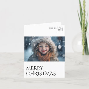 Your Family Photo Christmas Greeting Holiday Card