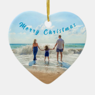 Your Family Photo Christmas Ornaments Personalised