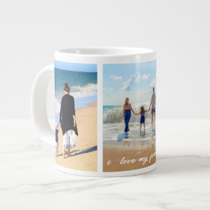 Your Family Photo Collage Coffee Mug Gift and Text