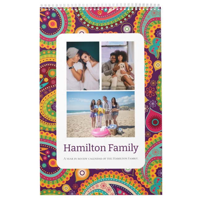 Your Family Photo Month By Month Personalised Calendar (Cover)