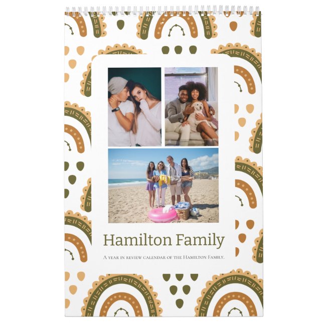 Your Family Photo Month By Month Personalised Calendar (Cover)