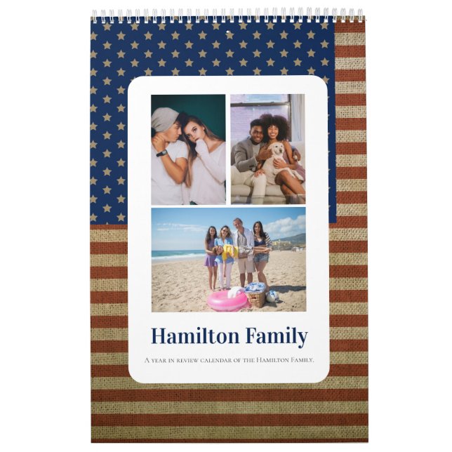 Your Family Photo Month By Month Personalised Calendar (Cover)