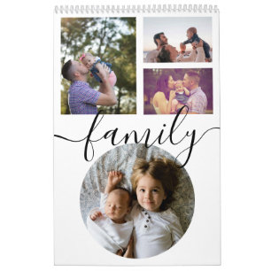 Your Family Photo Month By Month Personalised Calendar