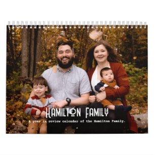 Your Family Photo Month By Month Personalised Calendar