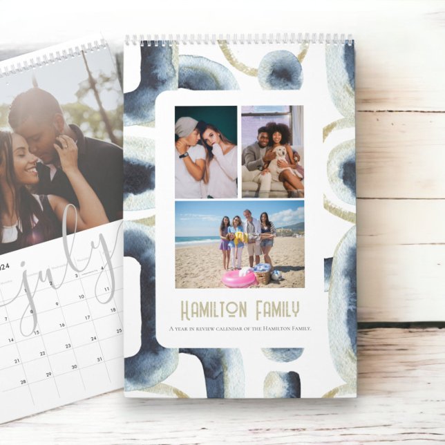 Your Family Photo Month By Month Personalised Calendar (Your Family Photo Month By Month Personalized Calendar from Ricaso. Add your own photographs & text)