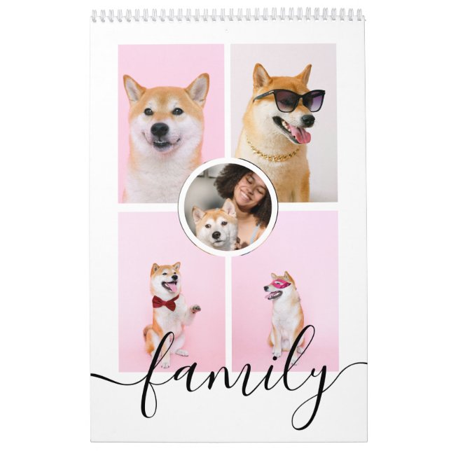 Your Family Photo Month By Month Personalised Calendar (Cover)