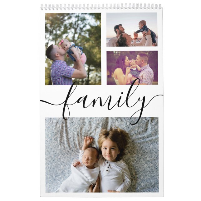 Your Family Photo Month By Month Personalised Calendar (Cover)