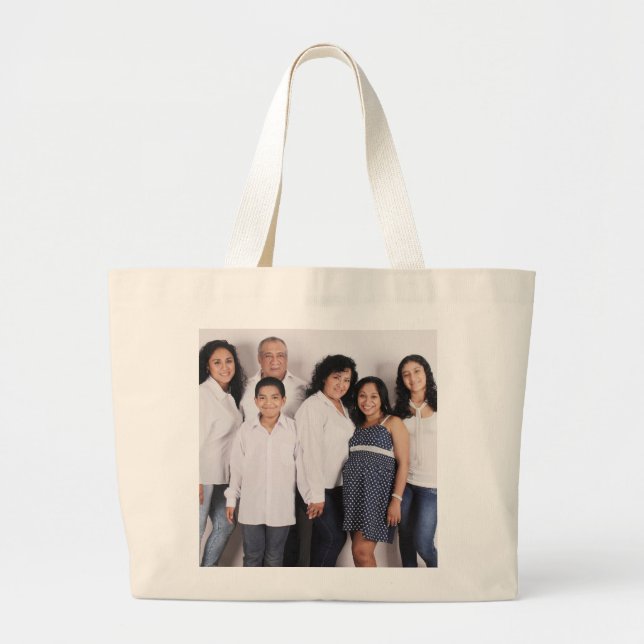 YOUR FAMILY PORTRAIT CUSTOM PHOTO TOTE PURSE (Front)