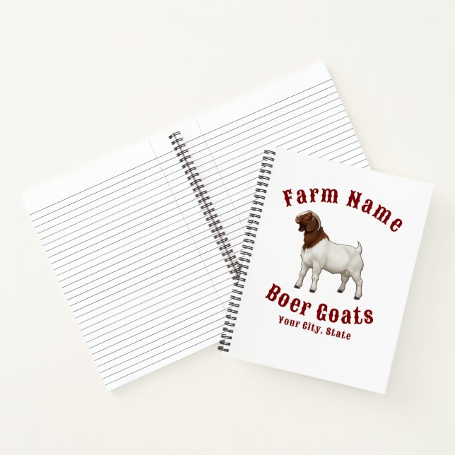 Your Farm Boer Goats Notebook (Inside)