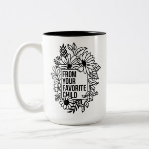 Your Favourite Child Customisable Two-Tone Coffee Mug