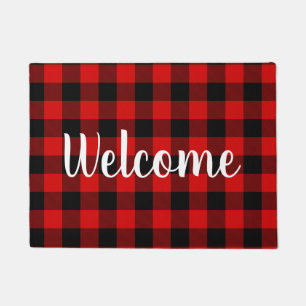 Your Favourite Colour Buffalo Check Doormat